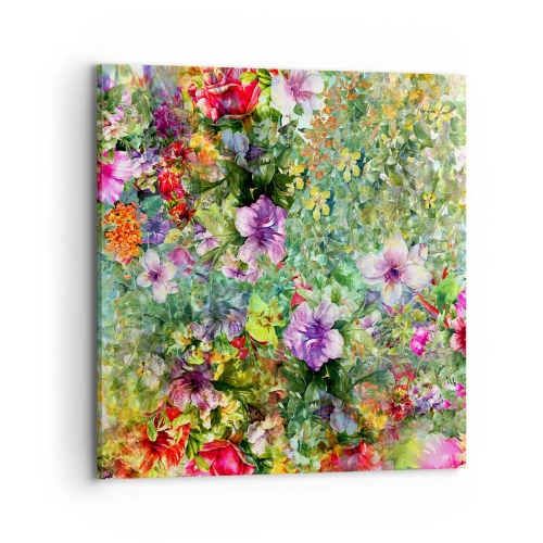 Canvas picture - Lost in the Flowers - 70x70 cm