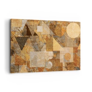 Canvas picture - Cubist Study in Brown - 100x70 cm