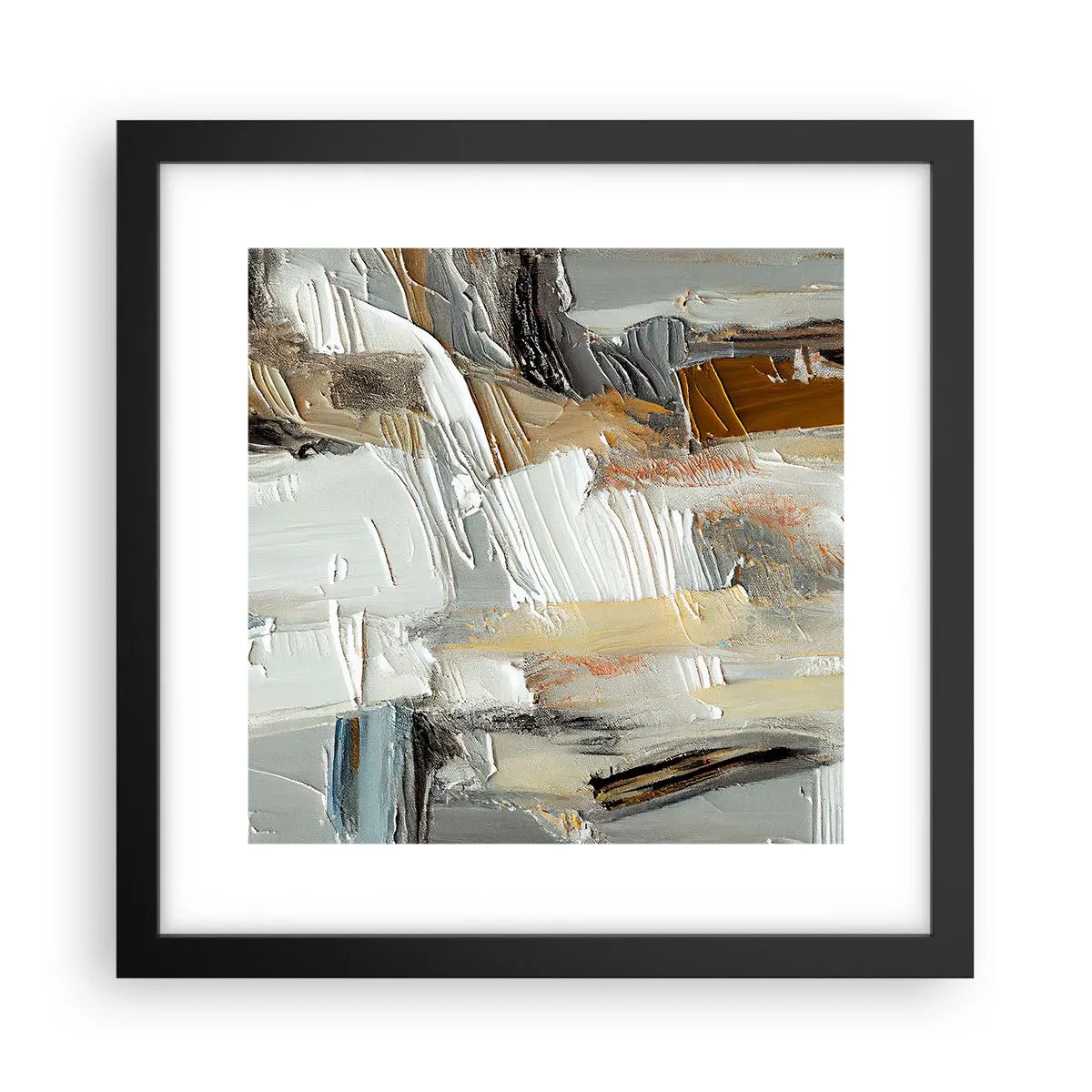 Poster in black frame - Layers of Colour - 30x30 cm