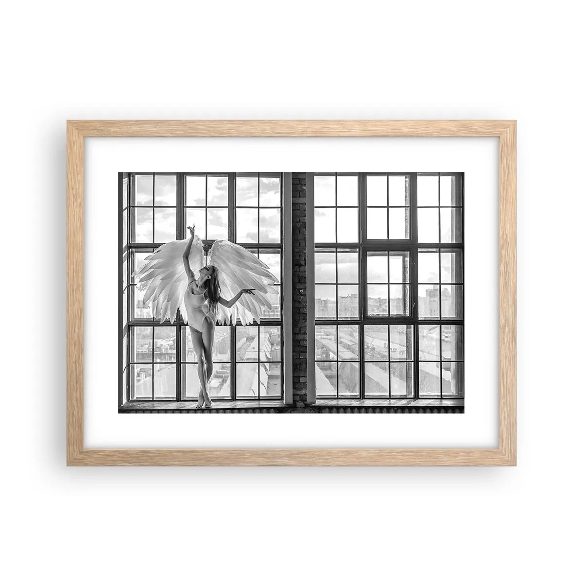 Poster in light oak frame - City of Angels? - 40x30 cm
