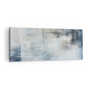 Canvas picture - Behind the Curtain of Blue - 100x40 cm