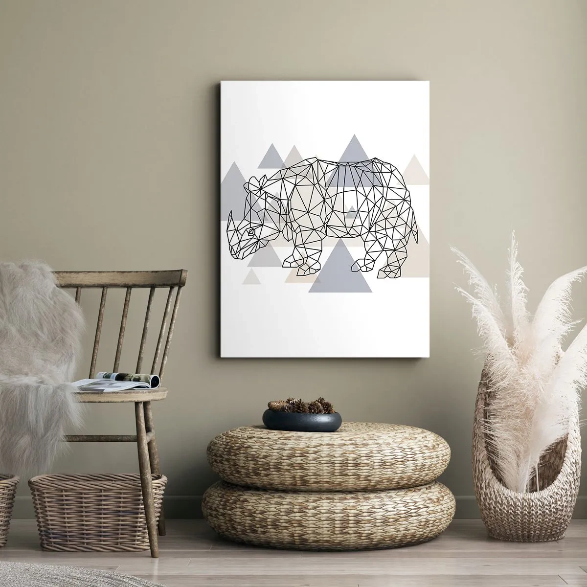 Canvas picture - Structure of Strength - 45x80 cm