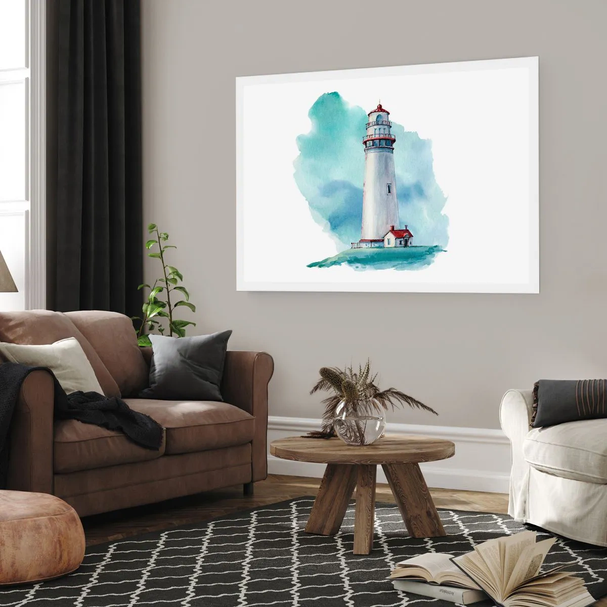 Poster - Gentle Sister of Blue - 70x50 cm