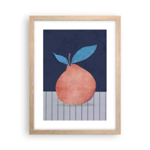 Poster in light oak frame - Convexity and Plane - 30x40 cm