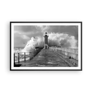 Poster in black frame - Fearless - 91x61 cm