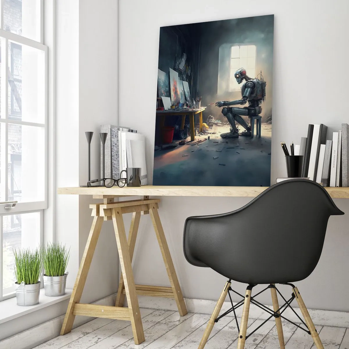 Glass picture - Act of Creation - 70x100 cm