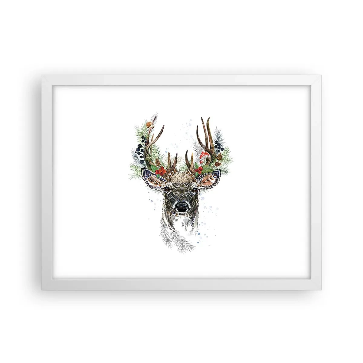 Poster in white frmae - In Christmas Attire - 40x30 cm