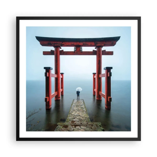 Poster in black frame - Japanese Musings - 60x60 cm