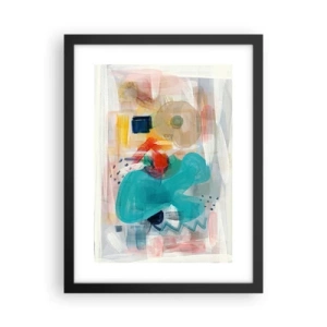 Poster in black frame - Colourful Game - 30x40 cm