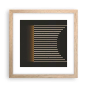 Poster in light oak frame - Investigating Darkness - 30x30 cm