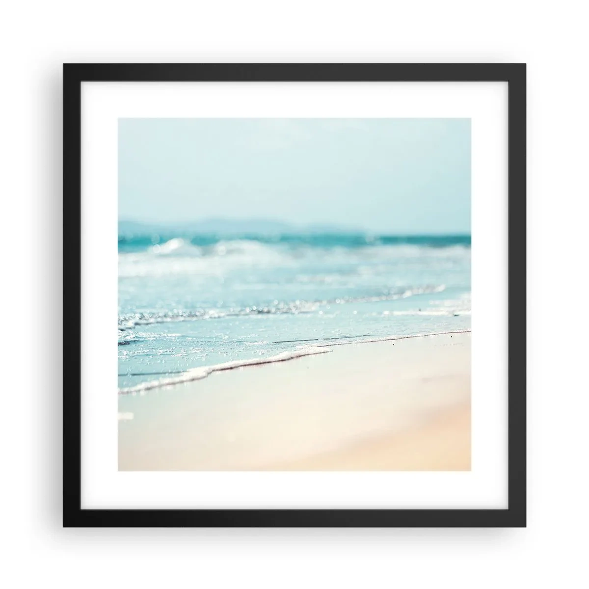 Poster in black frame - Warmth and Breeze - 40x40 cm