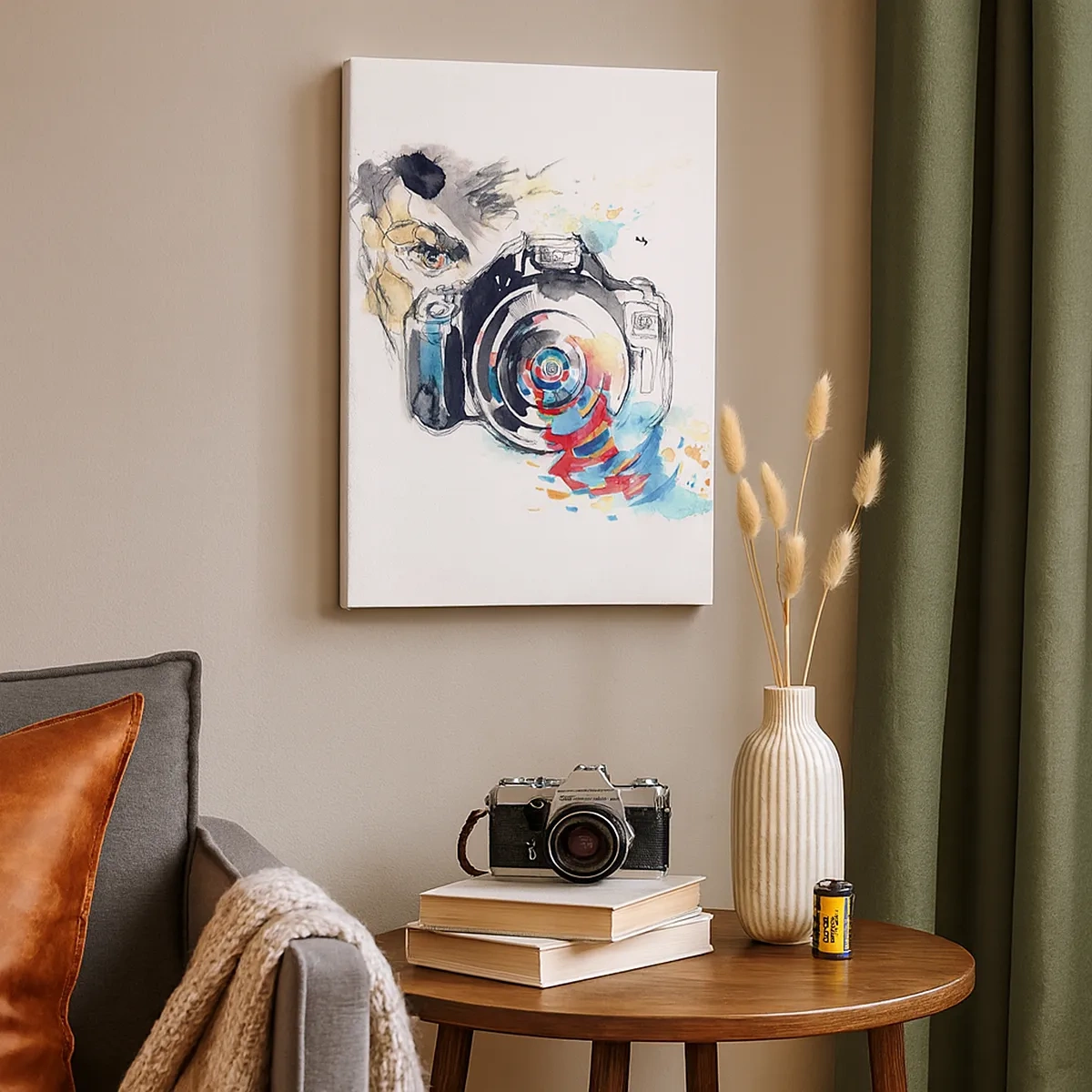 Canvas picture - In the Eye of the Lens - 50x70 cm