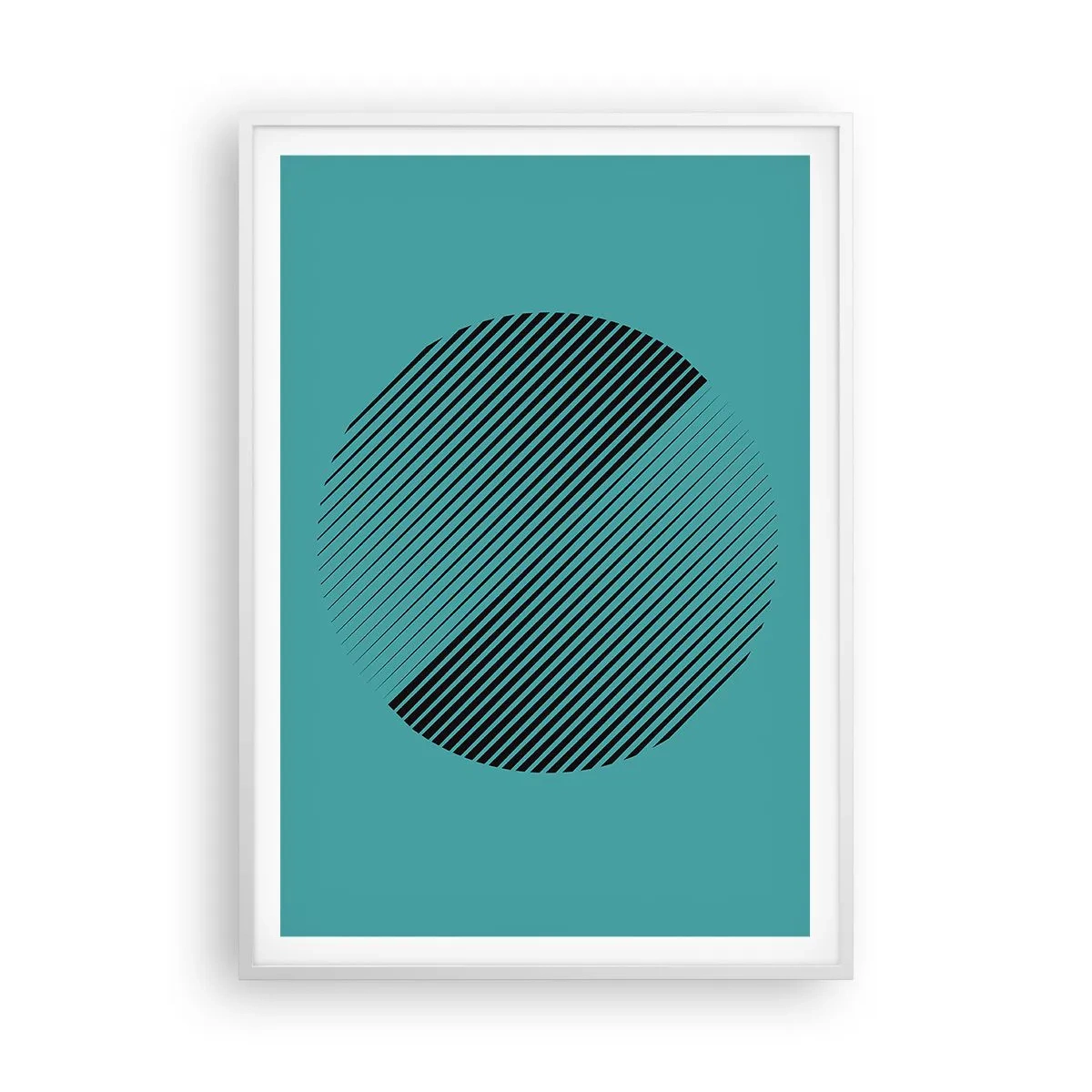 Poster in white frmae - Circle - Geometrical Variation - 70x100 cm