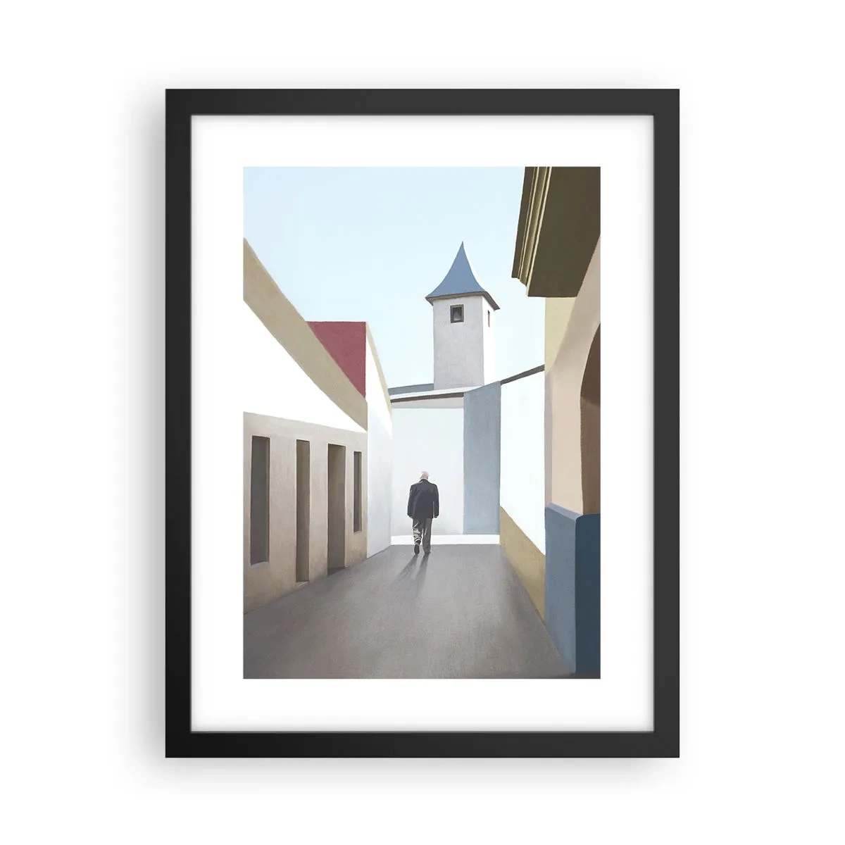 Poster in black frame - Sunny Walk - 30x40 cm