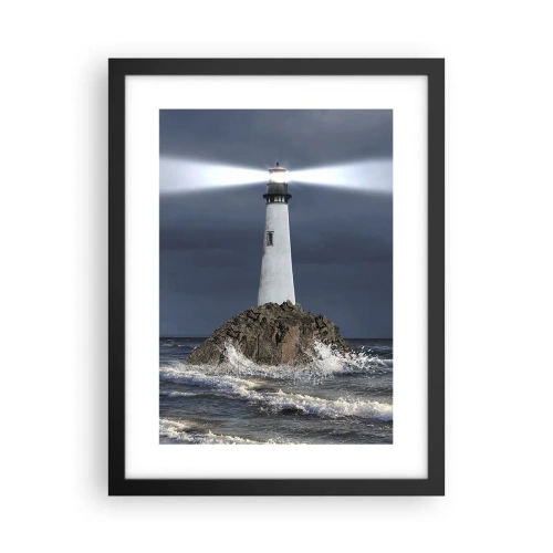 Poster in black frame - Here…Here…Here! - 30x40 cm