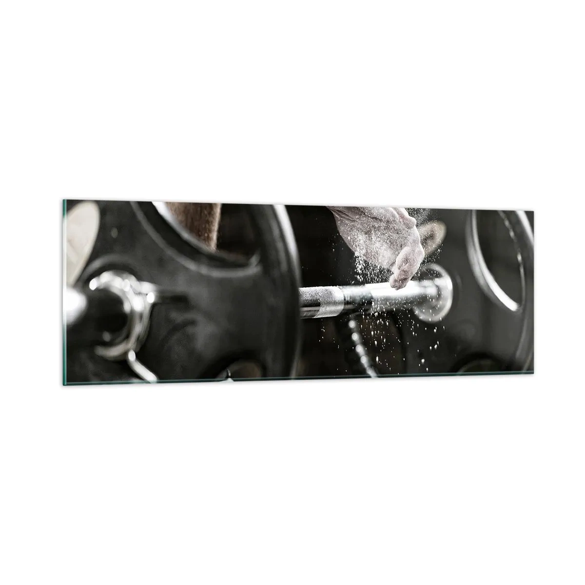 Glass picture - Challenge Accepted! - 90x30 cm