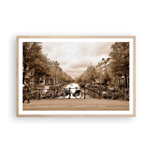 Poster in light oak frame - Dutch Atmosphere - 91x61 cm