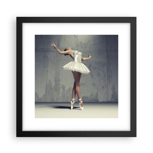 Poster in black frame - Light like a Bird - 30x30 cm