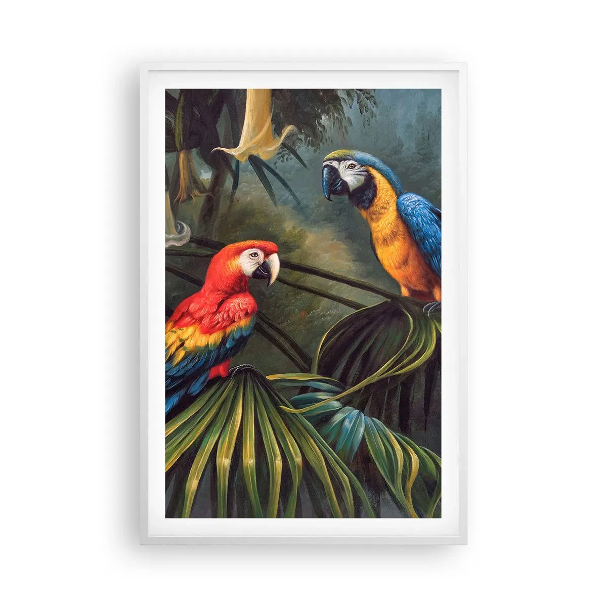 Poster in white frmae - Romanticism in Tropics - 61x91 cm