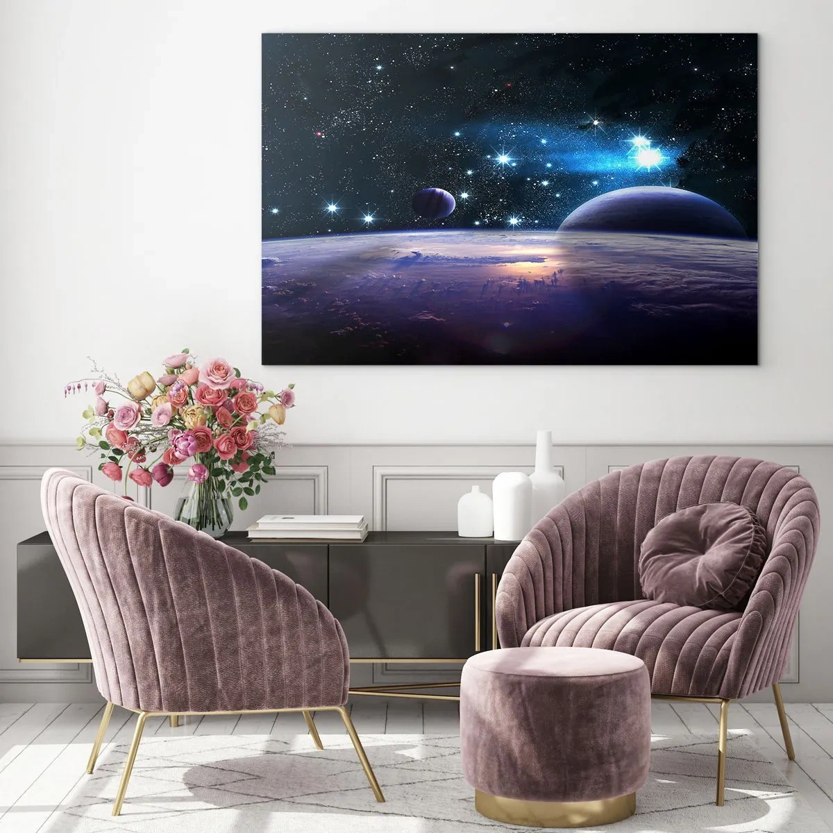 Glass picture - Still Alone? - 100x70 cm