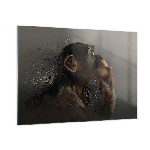 Glass picture - Certainly a Thinker - 100x70 cm