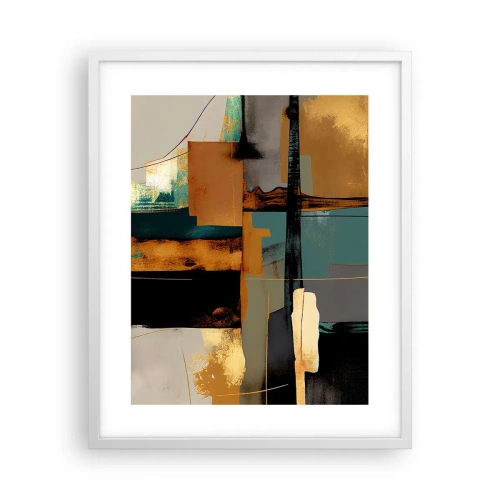 Poster in white frmae - Abstract - Light and Shadow - 40x50 cm