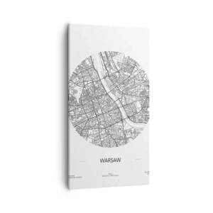 Canvas picture - Anatomy of Warsaw - 55x100 cm