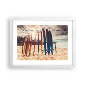 Poster in white frmae - Goodnight, See You Tomorrow - 40x30 cm