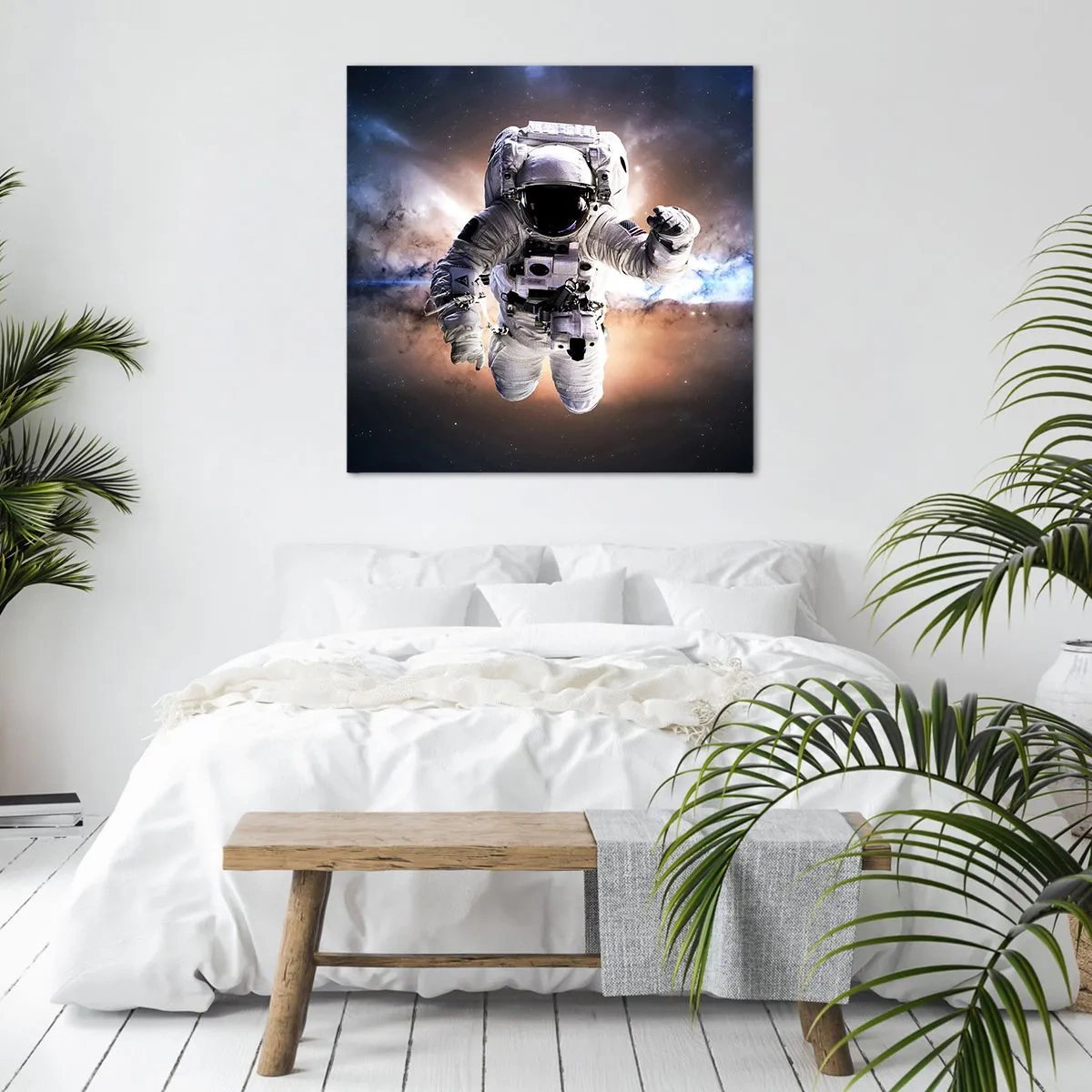 Canvas picture - Greetings from Space - 40x40 cm