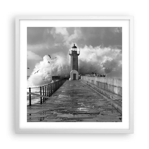 Poster in white frmae - Fearless - 50x50 cm