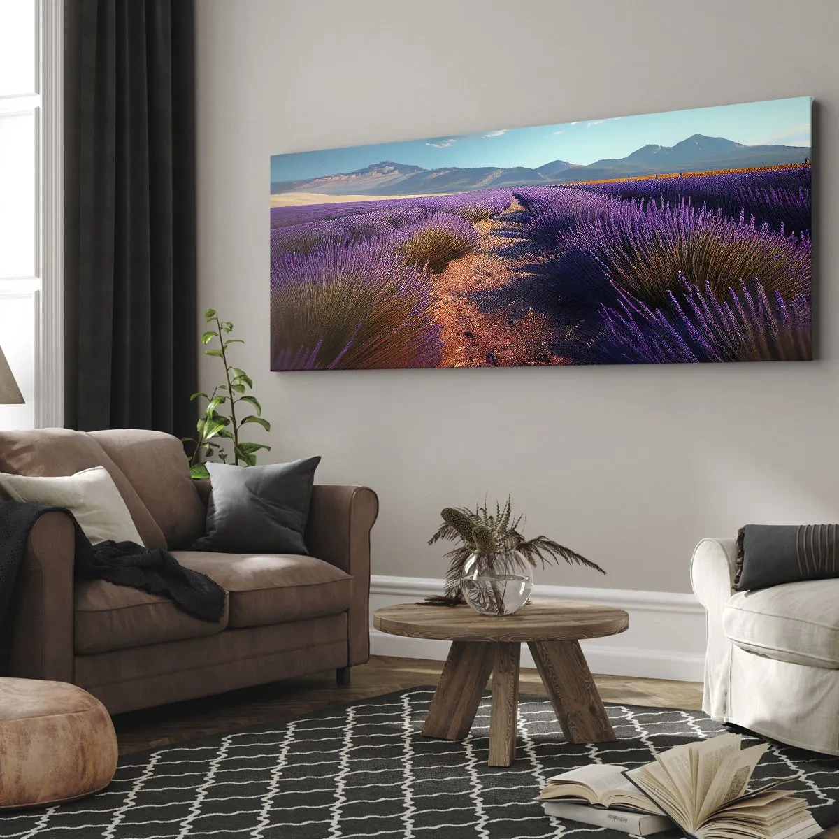 Canvas picture - Fragrant Fields - 160x50 cm
