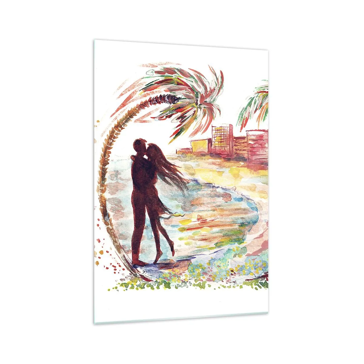 Glass picture - Romantic Holiday - 70x100 cm