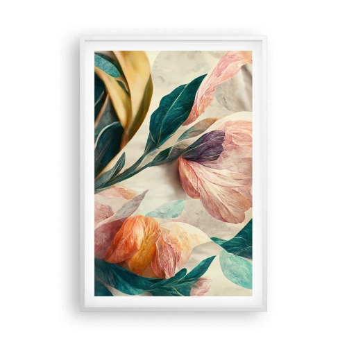 Poster in white frmae - Flowers of Southern Islands - 61x91 cm