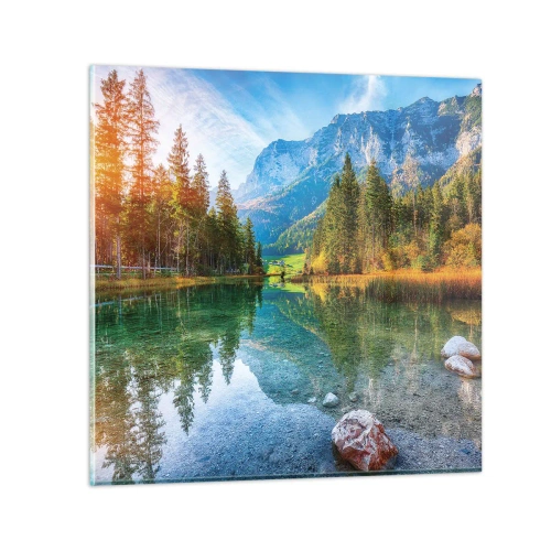 Glass picture - Mellow Autumn - 40x40 cm