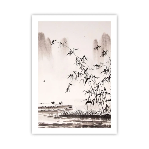 Poster - Quiet As a Rice Field - 50x70 cm