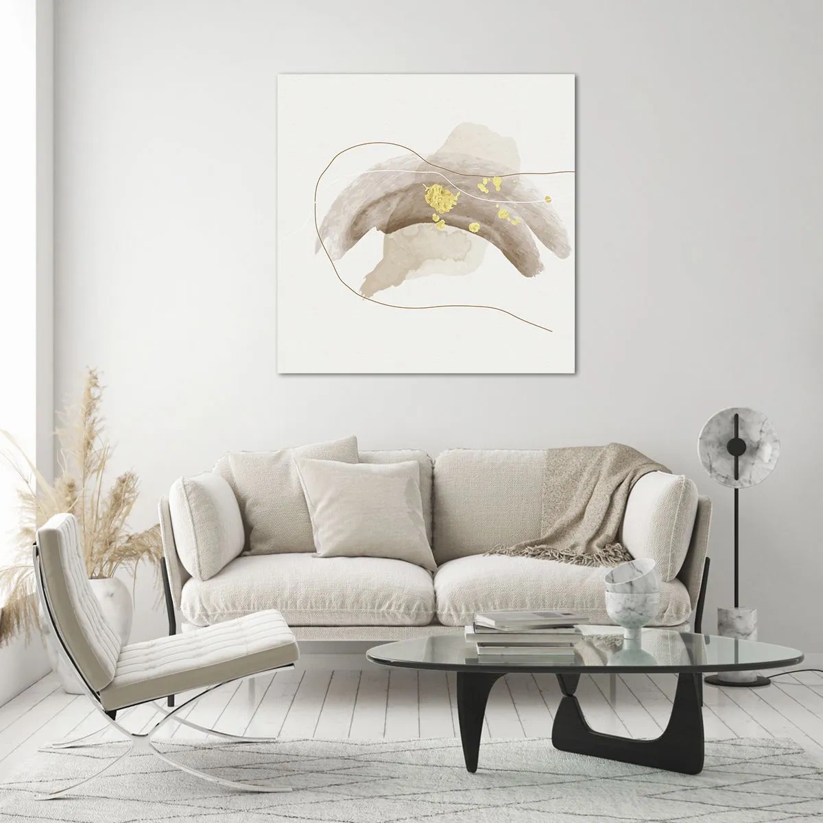 Glass picture - Encountered in Space - 70x70 cm