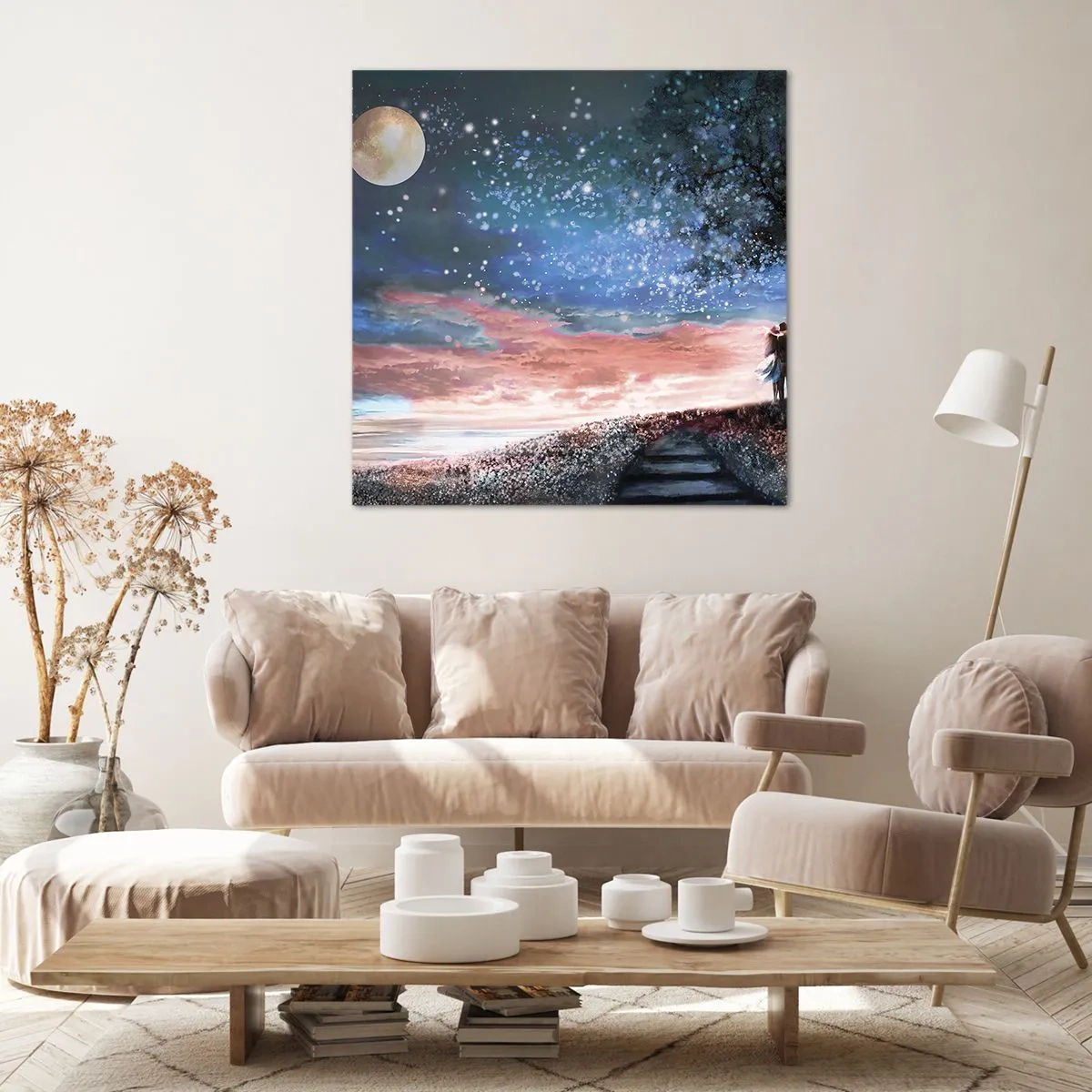Canvas picture - Starry Spectacle - 50x50 cm