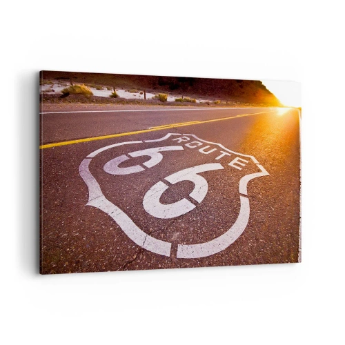 Canvas picture - Famous Route 66 - 100x70 cm