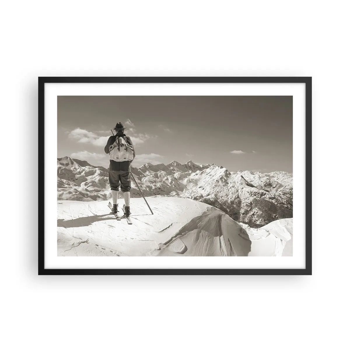 Poster in black frame - Mountains Are the Same - 70x50 cm