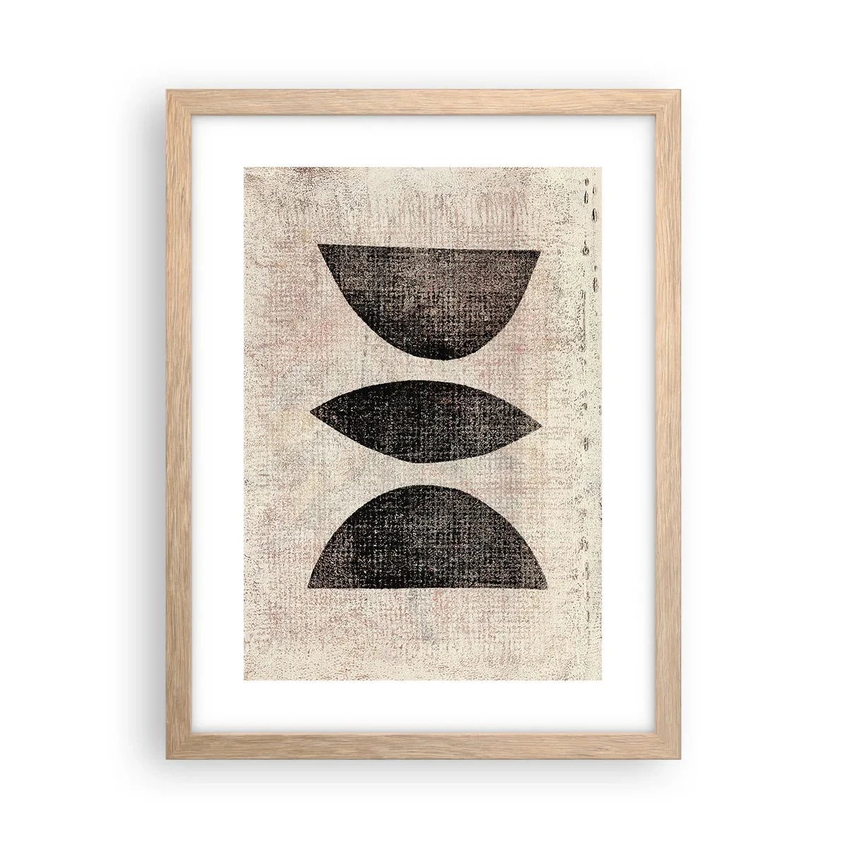 Poster in light oak frame - Ethnic Abstraction - 30x40 cm