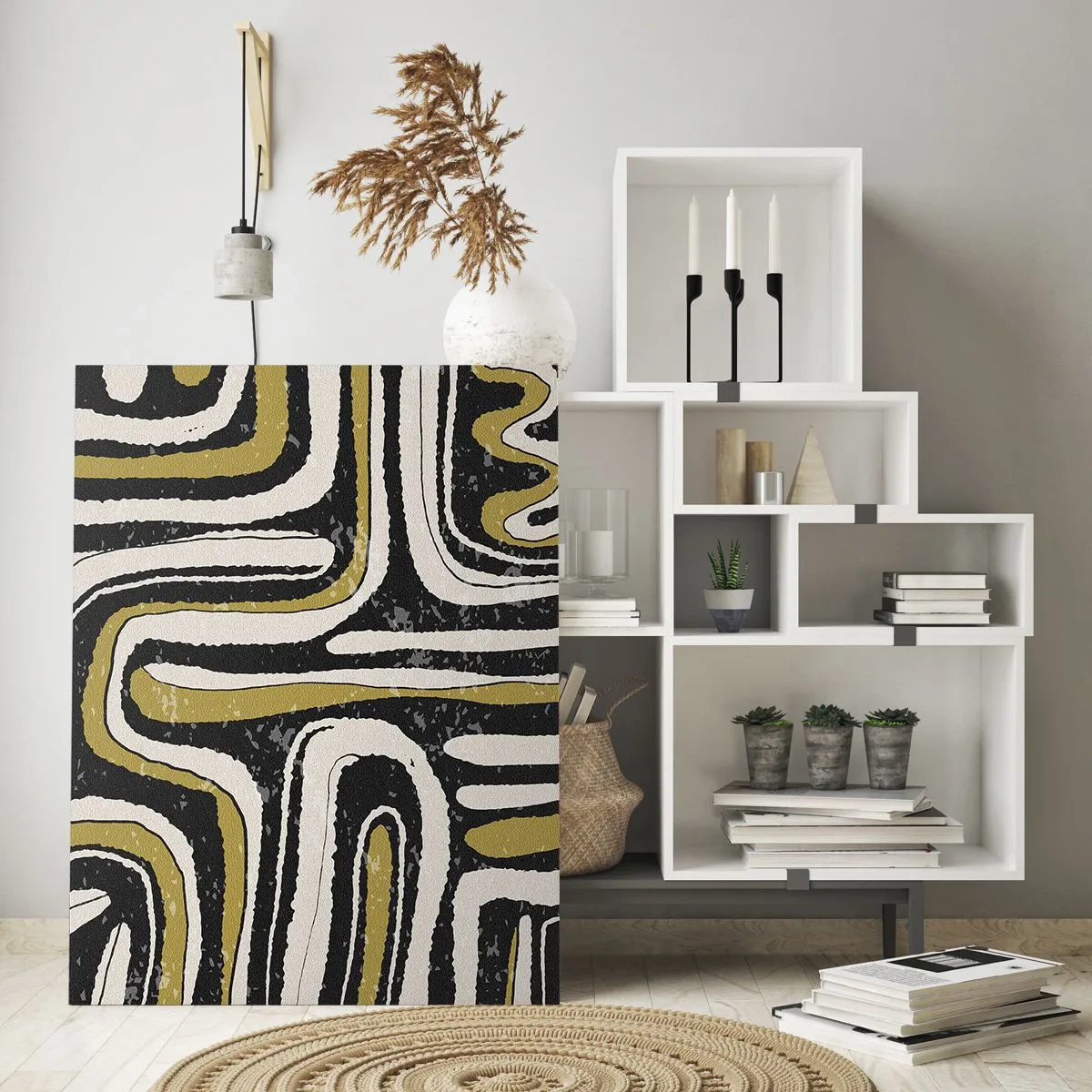 Glass picture - Compositions: Tracks and Alleys - 70x100 cm