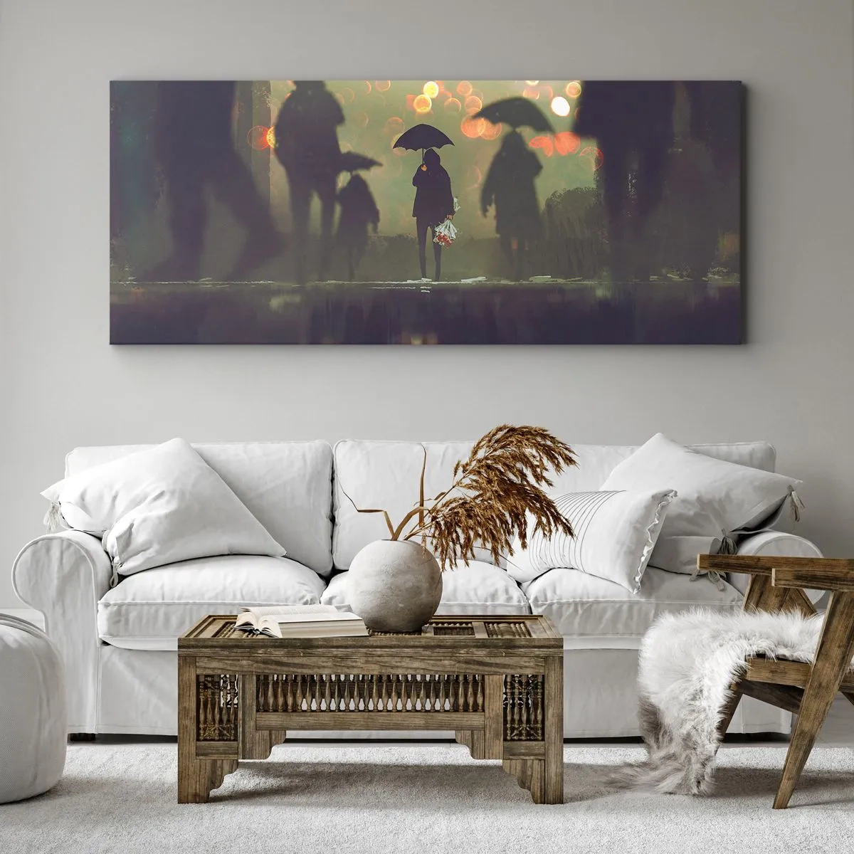 Canvas picture - From Perspective of a Raindrop - 120x50 cm