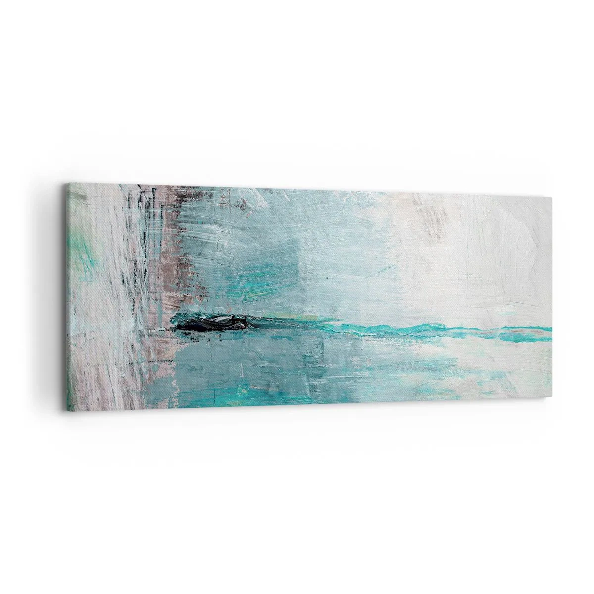 Canvas picture - Horizontally in Blue - 120x50 cm