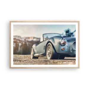Poster in light oak frame - Styel Is What Counts - 91x61 cm