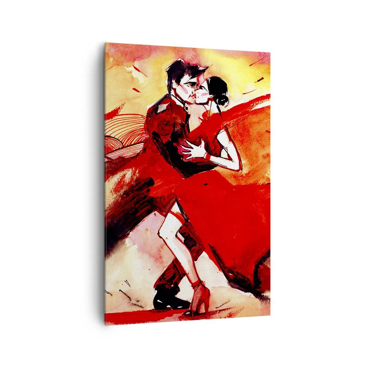 Canvas picture - Purple Rhythm of Passion - 80x120 cm