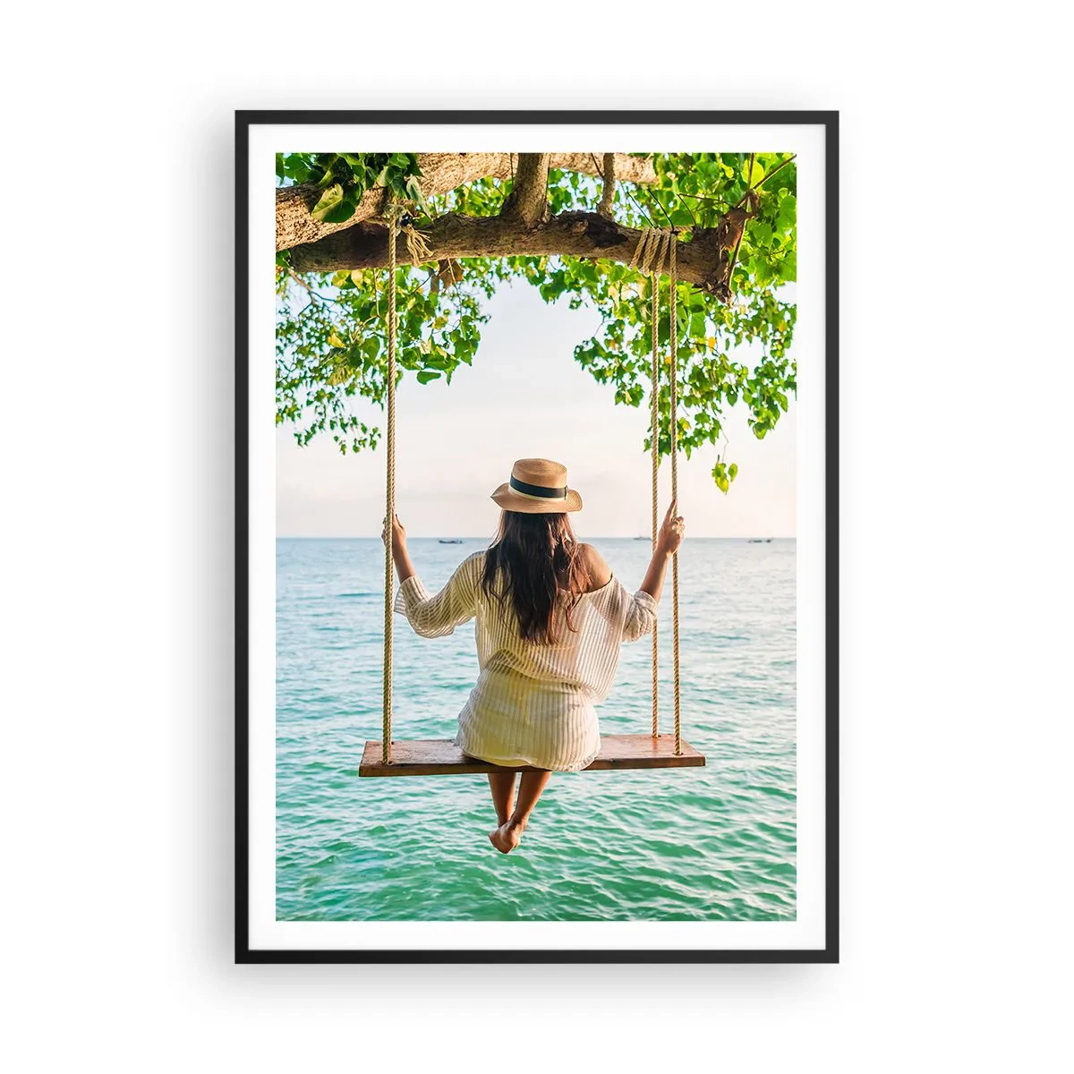Poster in black frame - Life Is Beautiful - 70x100 cm
