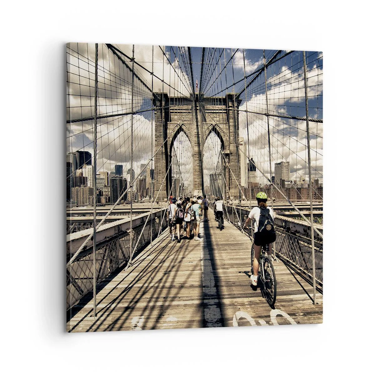 Canvas picture - Straight to the Heart of the City - 60x60 cm