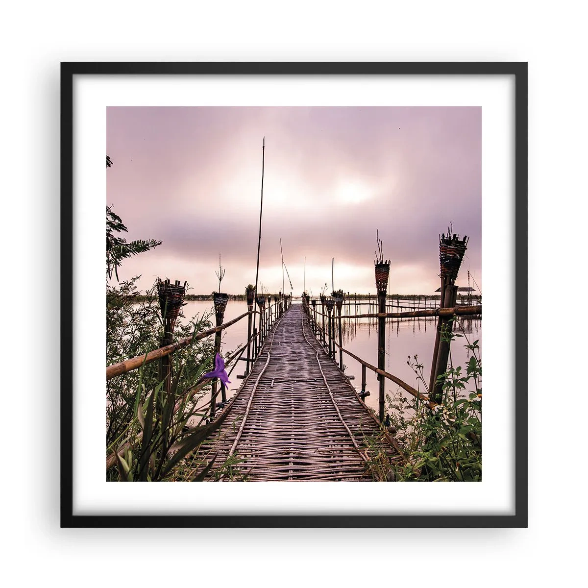 Poster in black frame - Peace and Quiet of Asia - 50x50 cm