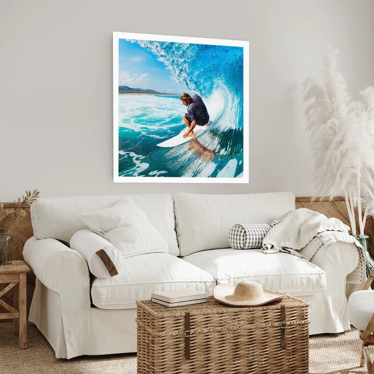 Poster - Dancing with Waves - 50x50 cm