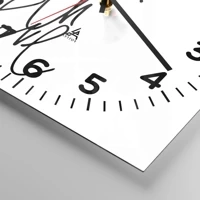 Clock face with numbers